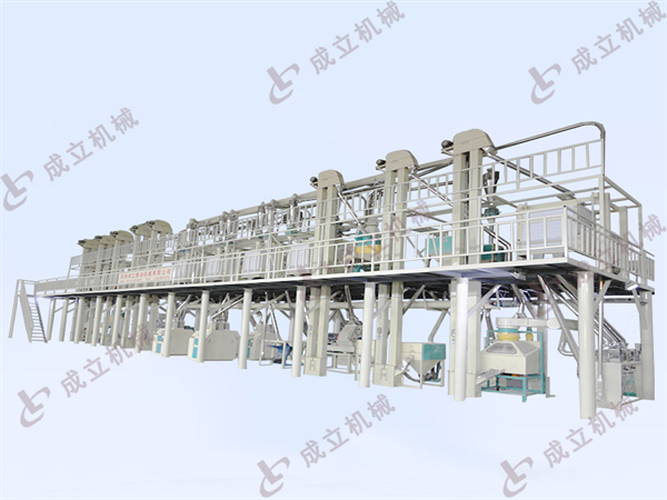 自动化日产50吨面粉加工设备生产线清粉系统的作用